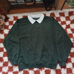 Cute Vintage Inspired Collared Crewneck